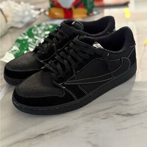 Travis Sc0tt x Jordan 1 Retro 'Black Phantom' Size 10